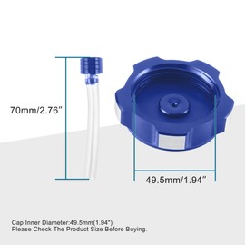 GOOFIT Racing Gas Tank Cap Replacement for SSR Thumpstar TTR BSE Kayo Taotao Kazuma Coolste Roketa Dirt Bike Motorcycle Pit Bike Blue