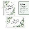 Wine Label Stickers for Engagement Announcement, Pairs Well With Getting