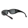 SA106 Polarized Womens Geometric Pattern 55mm Rectangular Plastic Fit Over