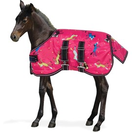 Tack Shack of Ocala Centaur Foal Turnout Blanket, Waterproof Turnout Blanket, 600 Denier, 200g Polly Fill Turnout Blanket (Berry Pony, 42)