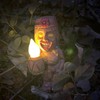 Mayan Smiling Face Totem Solar Light Creative Garden Solar Light