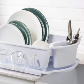 Sterilite 06418006 Large 2-Piece Sink Set, White, 6-Pack