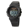 Clefer TE-D192-BK Men's Digital Solar Waterproof Multi-functional Urethane Strap, Black,