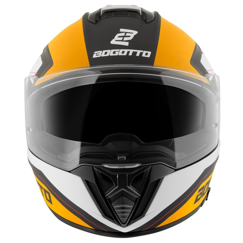 Bogotto FF122 BGT Helmet, Yellow/White, S