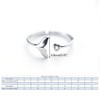 niumanery 925 Sterling Silver Solid Ring Exquisite Whale Tail Plain