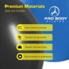 (Black) - Mini Exercise Ball with Pump - 23cm Bender