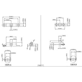 QCAA Solid Brass Double Ball Catch, 60mm, with#304 Stainless Steel Ball & Tension Spring, Matte Black, 6 Pack, Made in Taiwan