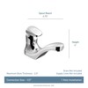 Moen Commercial Chrome M-Press Single-Mount Metering One-Handle Bathroom Sink Faucet,