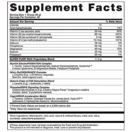 Pre Entreno Gaspari SuperPump MAX 640g Ponche de Frutas Rendimiento                                                                                   