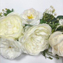 婚礼の儀式装飾 人工スワッグ OrgMemory 造花 70cm 1本 結婚式リース 壁飾り花 飾りドアデコレーション 家テーブル 結婚 飾り用 撮影用 (白い)