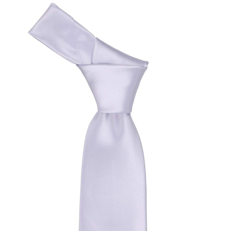tiemart Premium Solid Color Necktie (Lilac)