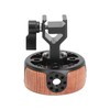 Round Side Camera Handle Handgrip Wooden Quick Release NATO Rail