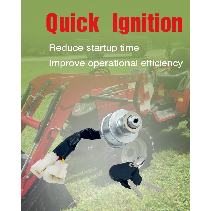 OWNDR 005558982R93 Tractor Ignition Starter Switch Fit for Mahindra Tractor