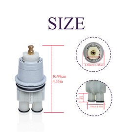 RP46074 Shower Universal Valve Cartridge Assembly for Delta Shower and Tub 13/14 Series Faucet, Replacement Part for Delta Monitor Cartridge, 2 Packs