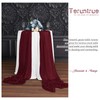 24 Packs Burgundy Cheesecloth Table Runner,10ft Wine Red Rustic Gauze