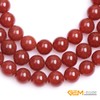 (14mm / Red) - Gem-Inside Round Smooth Sureface Red Agate