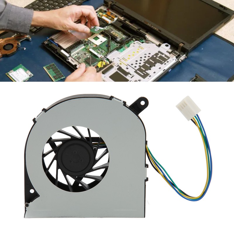 CPU Cooling Fan 4 Pin Connector Integrated PC Laptop Cooler