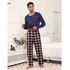 Ekouaer Men's Pyjamas Sets Long Sleeve Pjs Soft Loungewear Winter