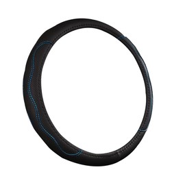 JNNJ Embossed Leather Steering Wheel Cover, Car Steering Wheel Cover, Breathable Universal Steering Wheel Cover, Sport Non-Slip Universal 38 cm Steering Wheel Cover, Steering Wheel Cover, Genuine
