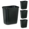 Rubbermaid Rubbermaid Commercial Products Plastic Wastebasket/Trash Can, 7-Gallon/28-Quart, Black, for