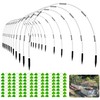 8FT Garden Hoops Grow Tunnel Kit - Rust-Free Fiberglass Frame