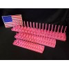 Hansen 6 Pc Socket Tray Metric SAE Tool Rack Holders