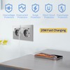 JIMEIDA Socket Grey with USB C 20 W Double Fast