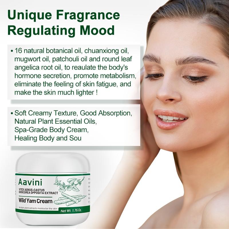 Aavini Organic Wild Yam Cream, All Natural