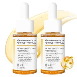 WEUD Serum Coreano Original, Serum Facial con Péptidos Propóleo, Reafirman, Cuidado Antiedad y Reparador, Luminosidad y Piel Radiante, Fórmula Hipoalergénica para Todo Tipo de Piel （100ML）