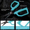 BasicGear Fishing Tool Kit, Pliers, Gripper, Scissors, Knife, Blue