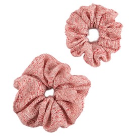 Hair Scrunchies for Women Hair | colorful Hair Scrunchie | Big Hair Scrunchies | White Scrunchies | Thick Hair Scrunchies | Hair Ties No Damage | Cicimeiluody (2, Red, Oversized+ Petite)