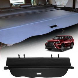 CARORMOKE Retractable Cargo Cover 2019-2023 Compatible with 2010-2018 Lexus GX GX460 Trunk Cover Black