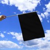 Anley Black Mini Flag 12 Pack - Hand Held Small
