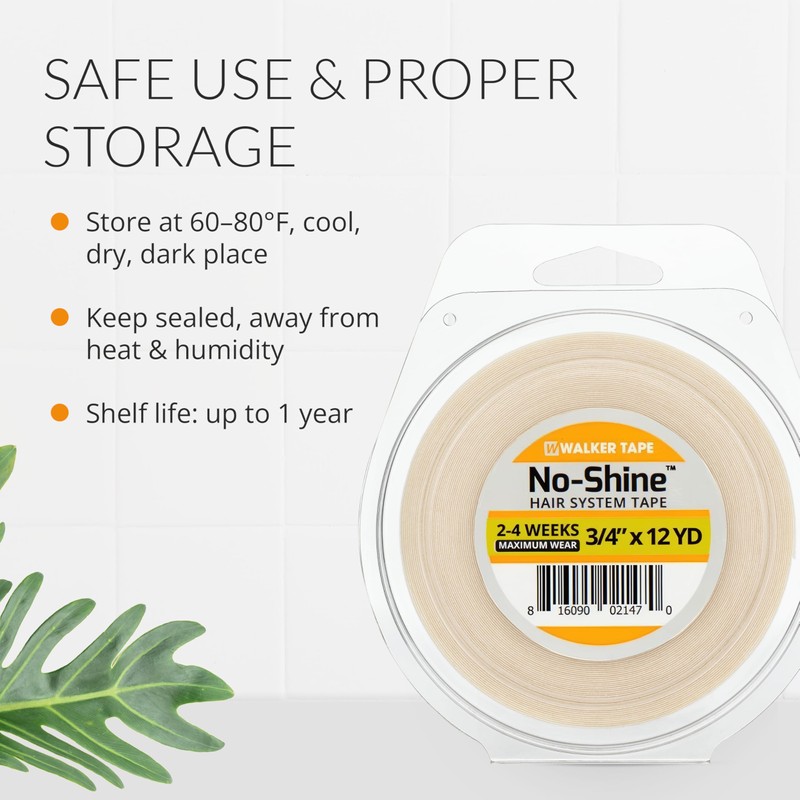 Walker Tape No-Shine Hair System Tape Roll 3/4" x 12