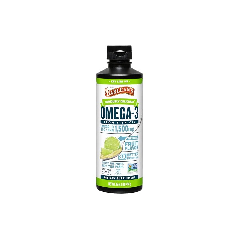 Barlean's Organic Oils Key Lime Ultra High Potency Fish Omega