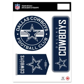 Dallas Cowboys Fan Decal Set - 8" x 11"