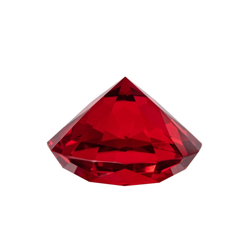 LONGWIN 50mm (2") Crystal Faceted Diamond Paperweight Wedding Favor Home