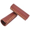 Leather Motorcycle Handlebar Grip Covers, No Fringe Brake Clutch Covers