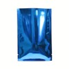 100x Premium Shiny Blue Mylar Foil Open Top Bags (9x13cm