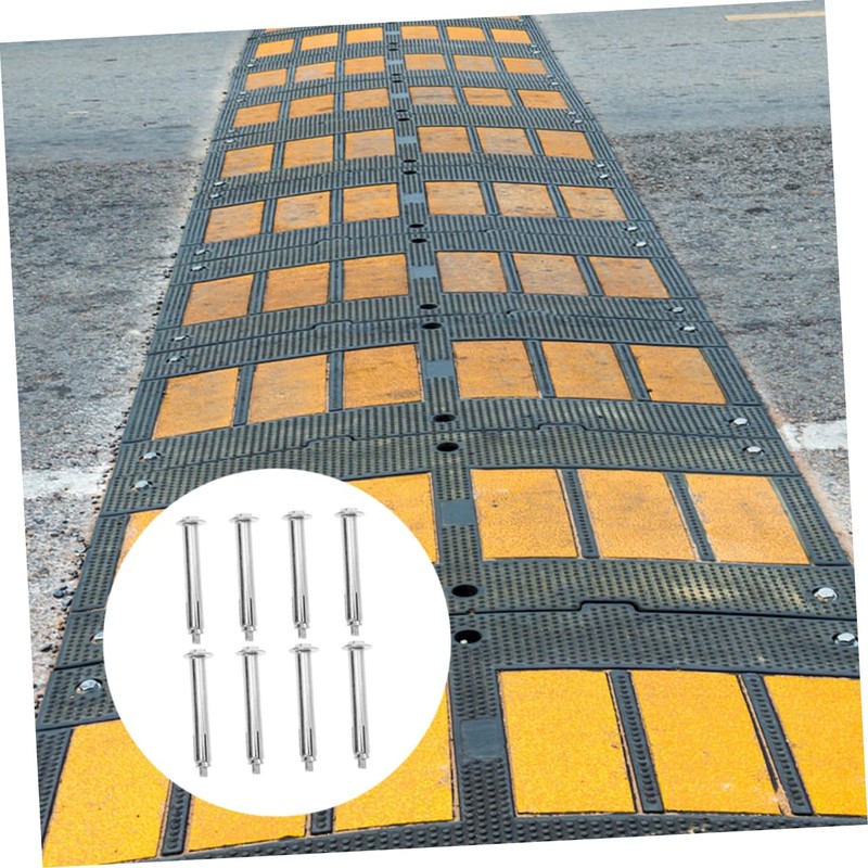 ULTECHNOVO 8pcs Expansion Bolts for Speed Bumps Anchors for Parking