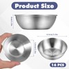 Exclaith 16 Pack Small Stainless Steel Bowl Sauce Dishes 3.5