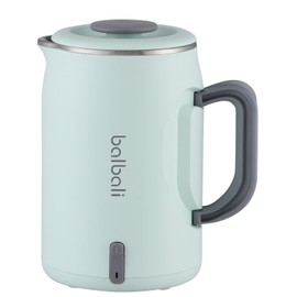 balbali 20oz Small Electric Kettle for Boiling Water - Collapsible Handle Mini Electric Kettle/Boiler for Tea - 400w Low Wattage Portable Kettle for Travel – Green