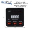 RV Tank Sensor Monitor Panel M23 | KIB Replacement |