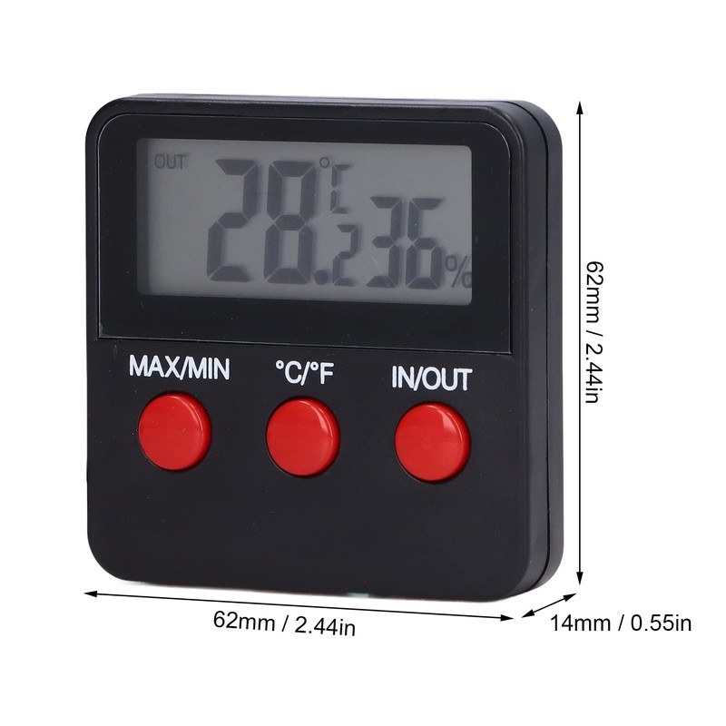 Humidity Meter Thermometer, Mini Digital Thermometer Hygrometer, Indoor Temperature Humidity