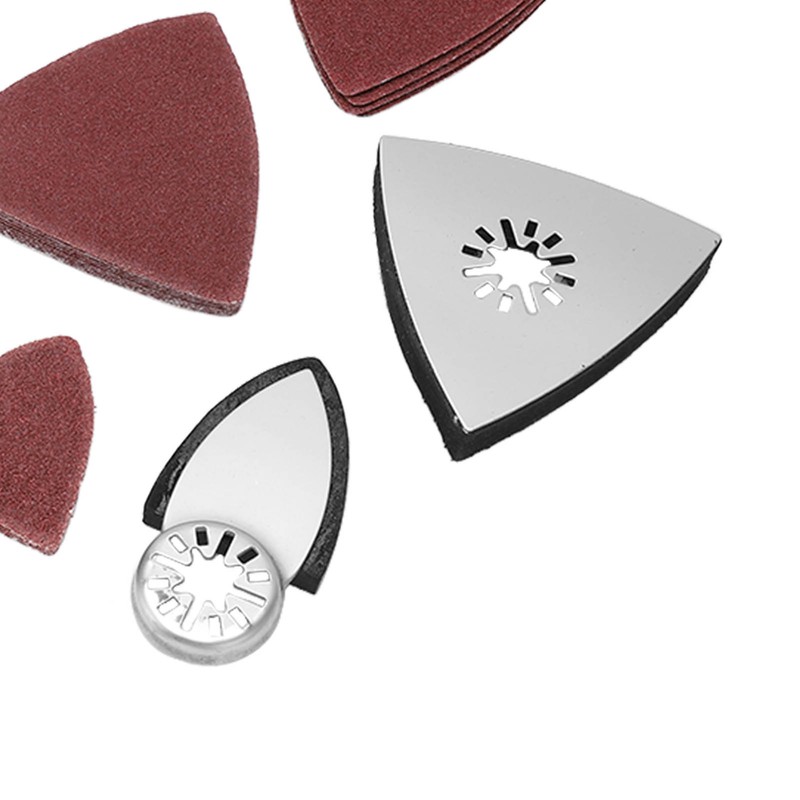 Oscillating Tool Sanding Pad Kit Triangular Finger Accessories 60 80