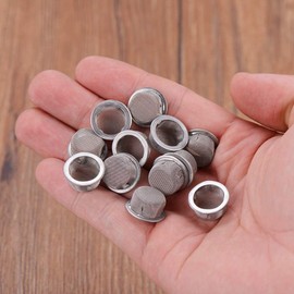 Gebildet 12pcs Stainless Steel Screen 0.5Inch/1.27cm Mesh Bowl Screens Stainless Steel Metal Sieve with Box Packed