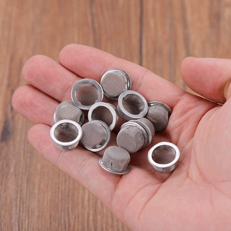 Gebildet 12pcs Stainless Steel Screen 0.5Inch/1.27cm Mesh Bowl Screens Stainless