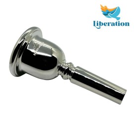 Tuba Mouthpiece Liberation Mr. P 6.5 Signature Tuba Mouthpiece - Small, Silver