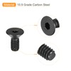uxcell #6-32x3/8 Flat Head Socket Cap Screws, 10.9 Grade Carbon