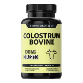 Beyond Vitamins | Calostro Bovino Grass Fed De Libre Pastoreo 1000 Mg, Bovine Colostrum Calidad Certificada - Grass Fed Colostrum - Calostrum - Vitaminas Mujer / Hombre - (180 Cápsulas)